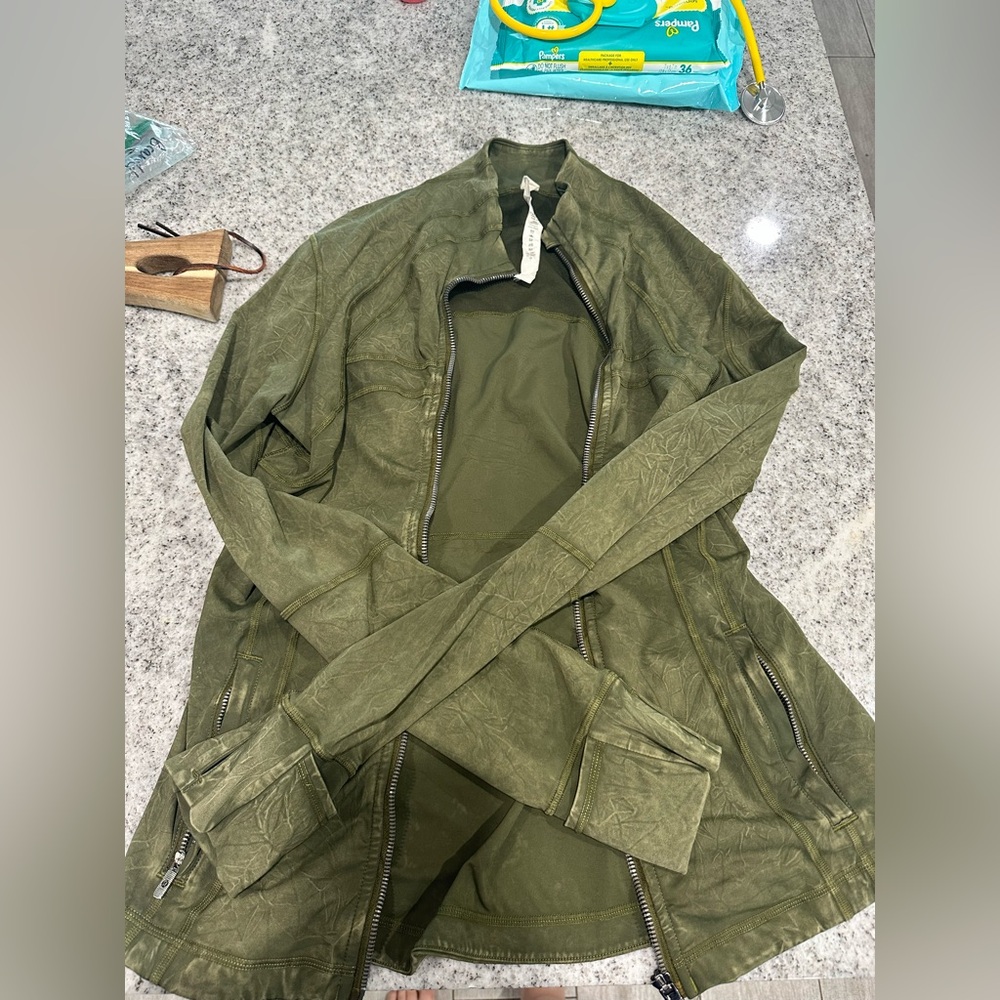 Stone washed Olive Green lululemon Align Jacket